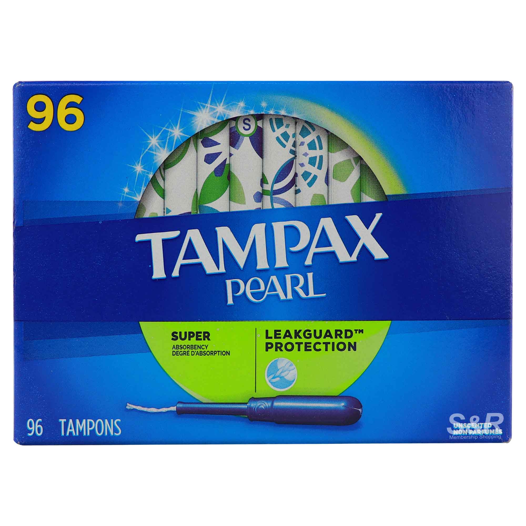 Tampax Pearl Super Absorbency Tampon 96pcs